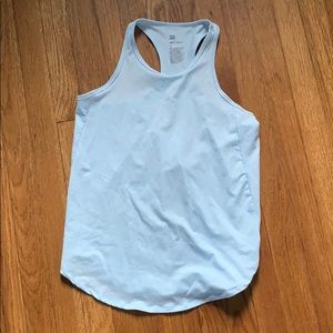 All in Motion light blue racer tank